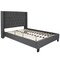Flash Furniture Full Size Dark Gray Fabric Platform Bed & Mattress HG-BM10-46-GG - alternate 4